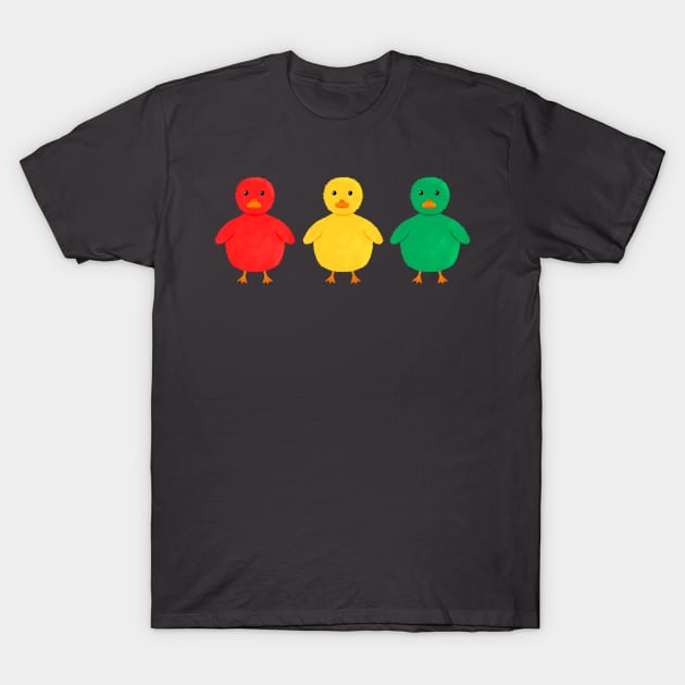 Traffic light ducks T-Shirt by MorvernDesigns